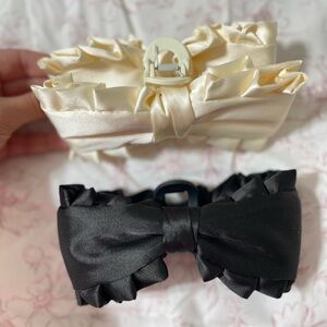 Satin Claw Clips, Very Elegant and Stylish, ( set of 2 )